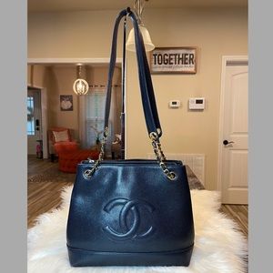 Chanel Caviar Chain Tote